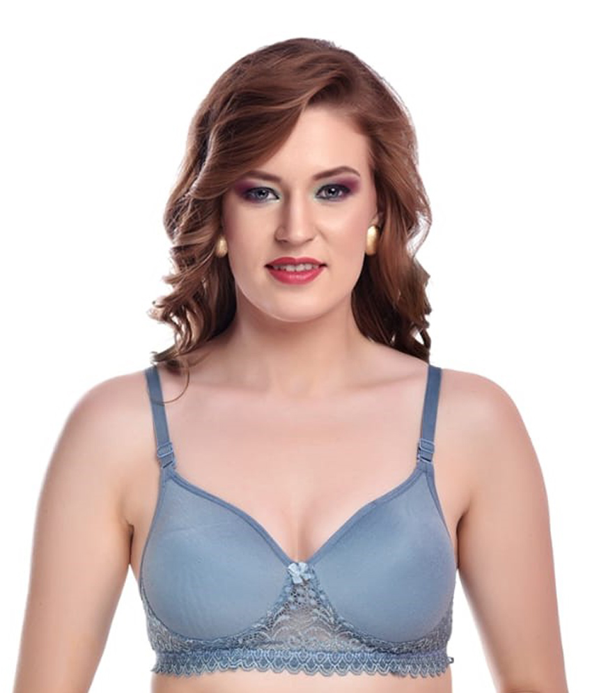 Pack of 3 Cotton Blend Lightly Padded Bralette Bra