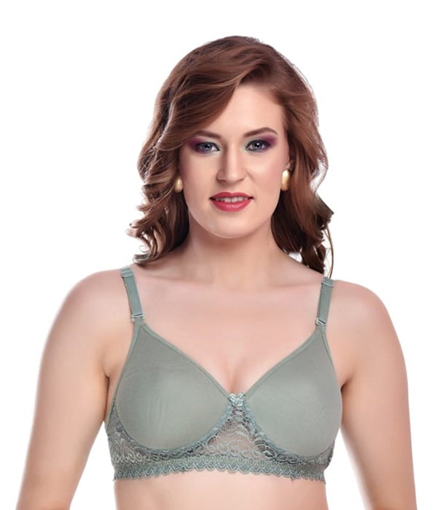 Pack of 3 Cotton Blend Lightly Padded Bralette Bra